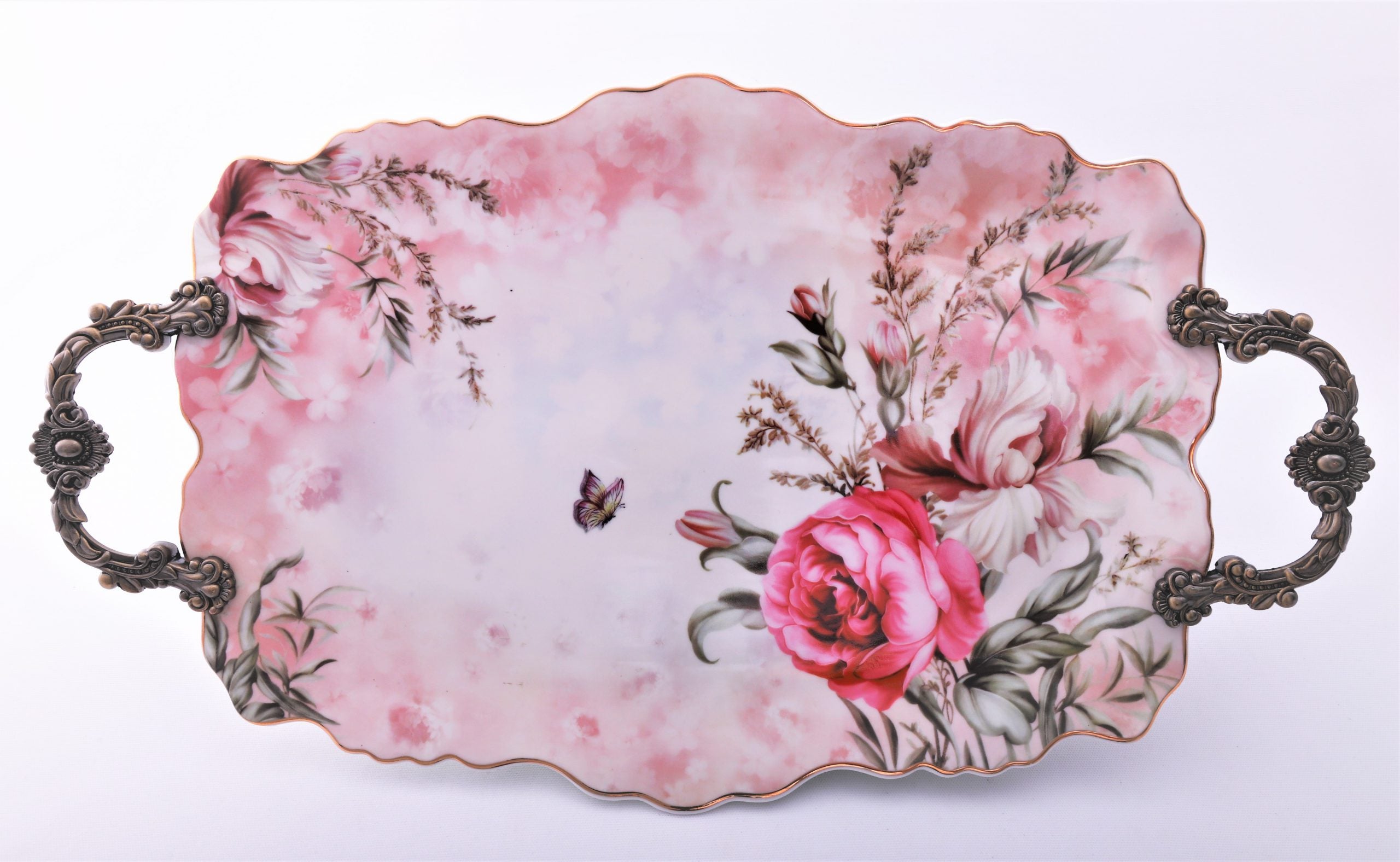 Tava de ceramica cu manere,